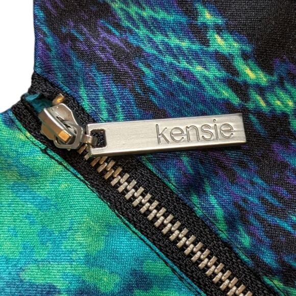 Kensie dresses peplum mini dress rich emerald combo size 4 NWT - Picture 5 of 10